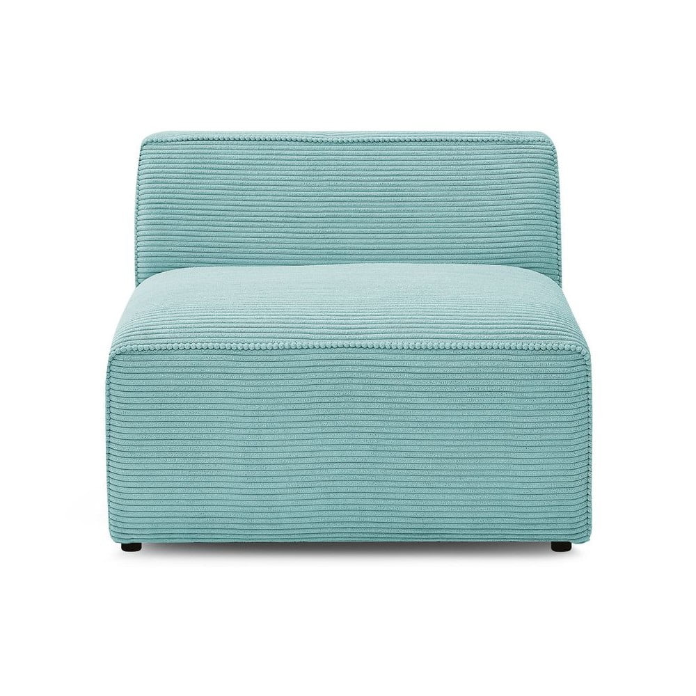 Világoskék kordbársony kanapé modul (középső rész) Megeve – Bobochic Paris