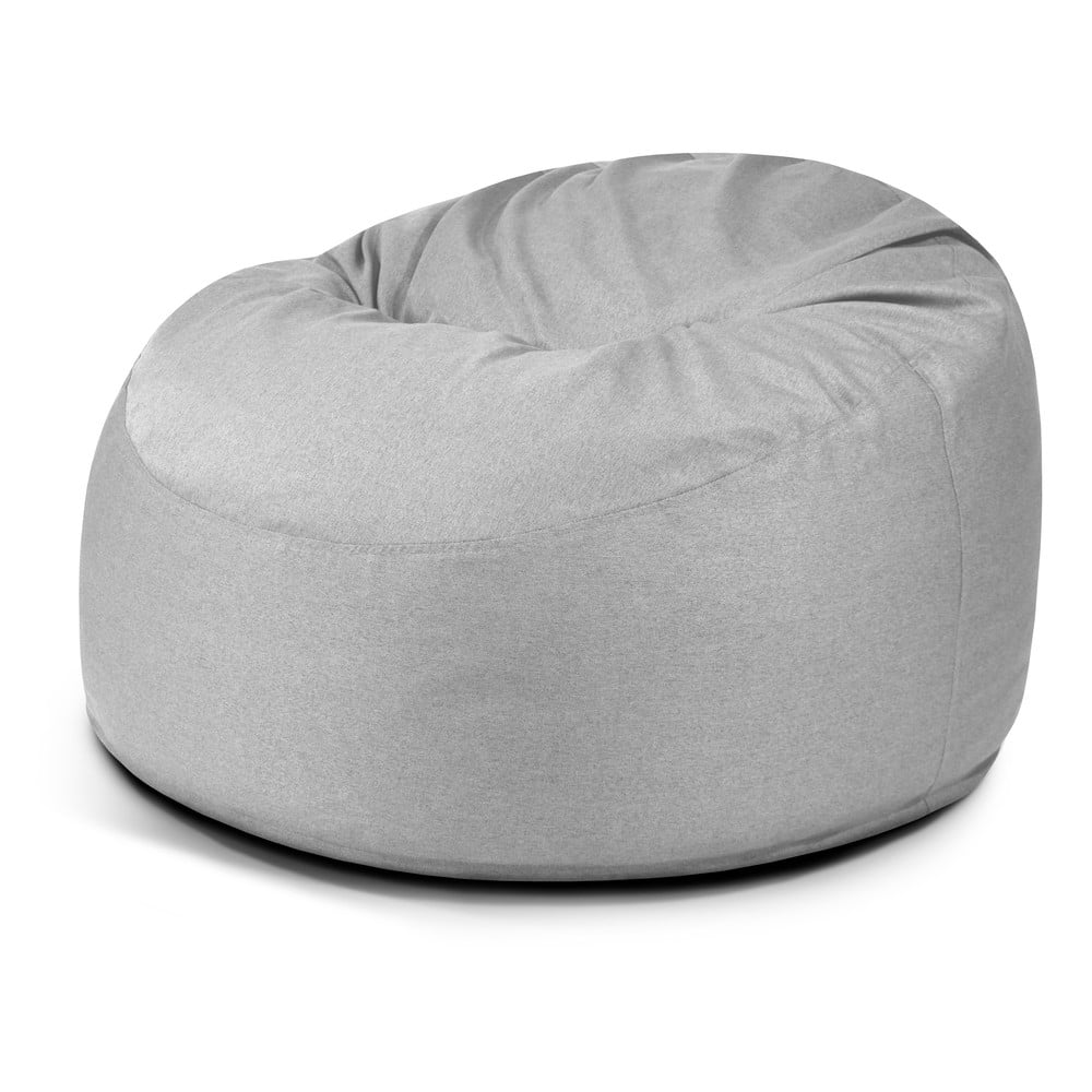 Világosszürke babzsákfotel Om 110 – SLOWDOWN