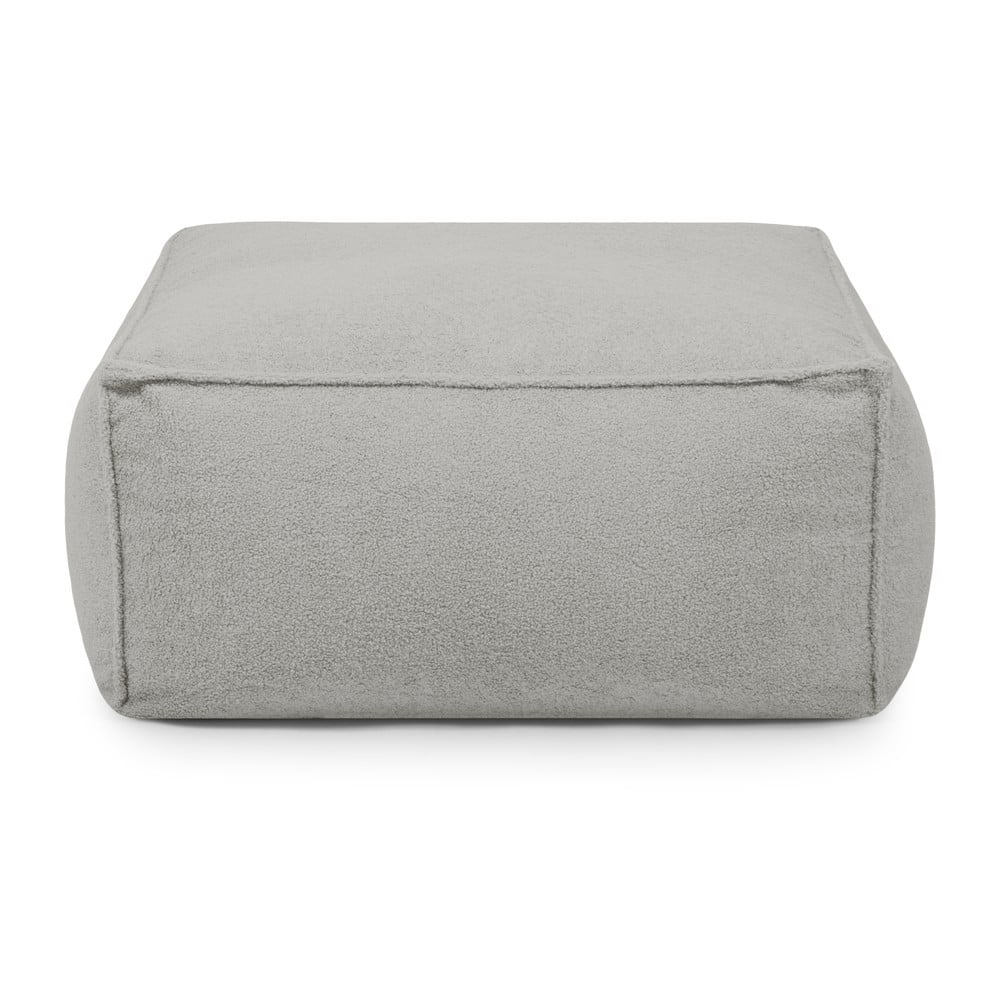 Világosszürke buklé babzsákfotel Mass – SLOWDOWN