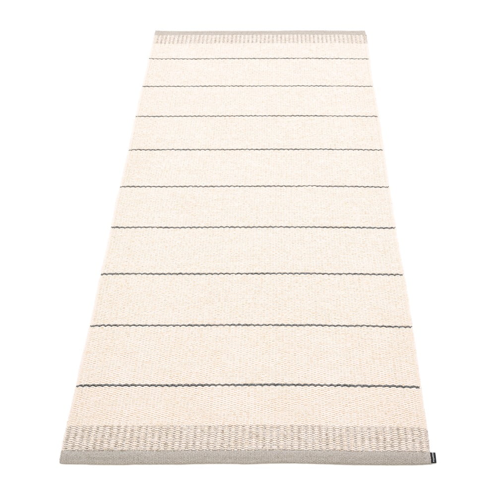 Világosszürke-krémszínű kültéri-beltéri futószőnyeg 85x200 cm Belle Warm Grey – Pappelina