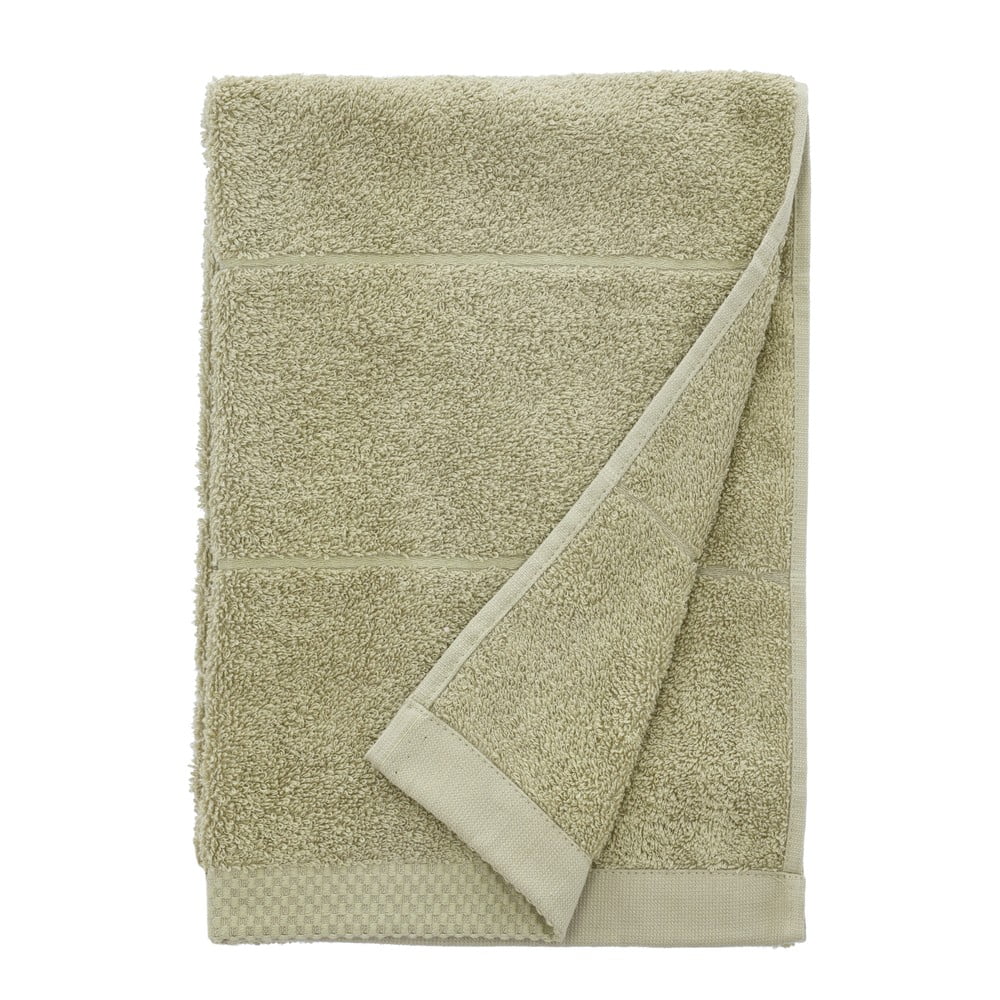 Világoszöld frottír pamut törölköző 50x100 cm Line – Södahl