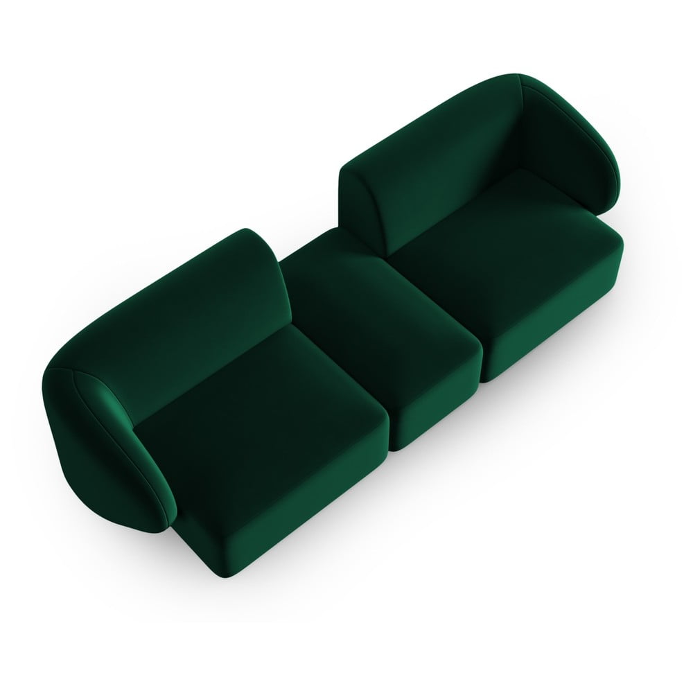 Zöld bársony kanapé 246 cm Paolo – Milo Casa