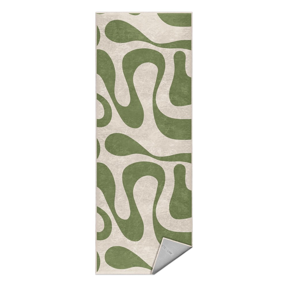 Zöld mosható futószőnyeg 60x230 cm Matcha Latte – Mila Home