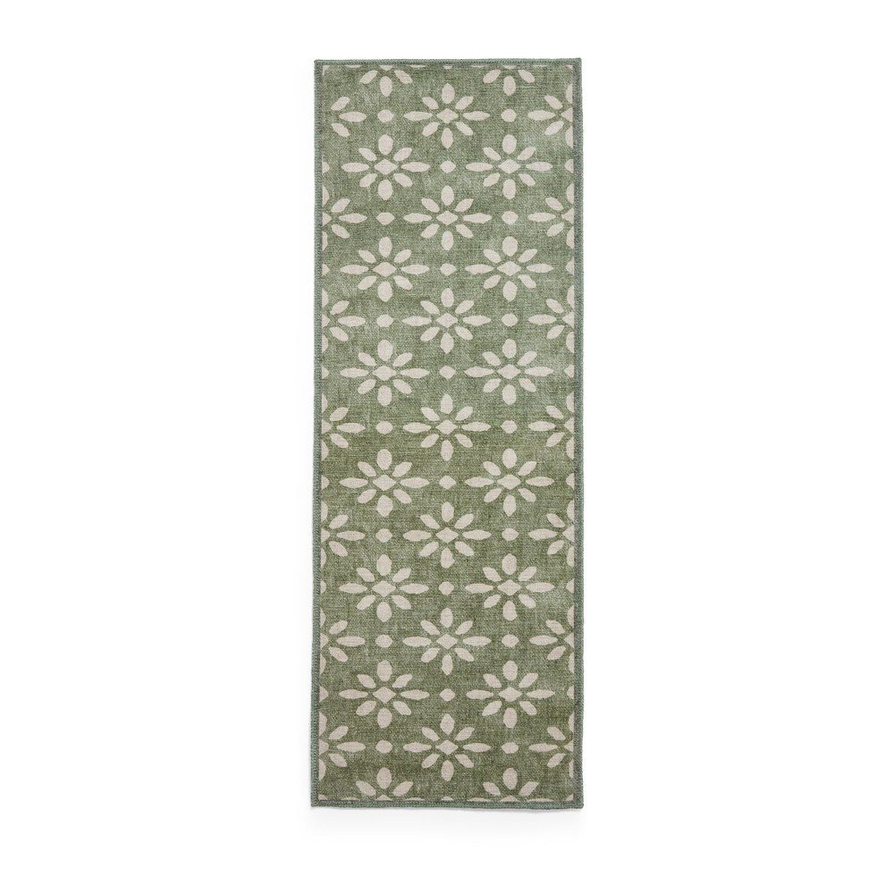 Zöld mosható futószőnyeg 61x170 cm Coral Green – Think Rugs