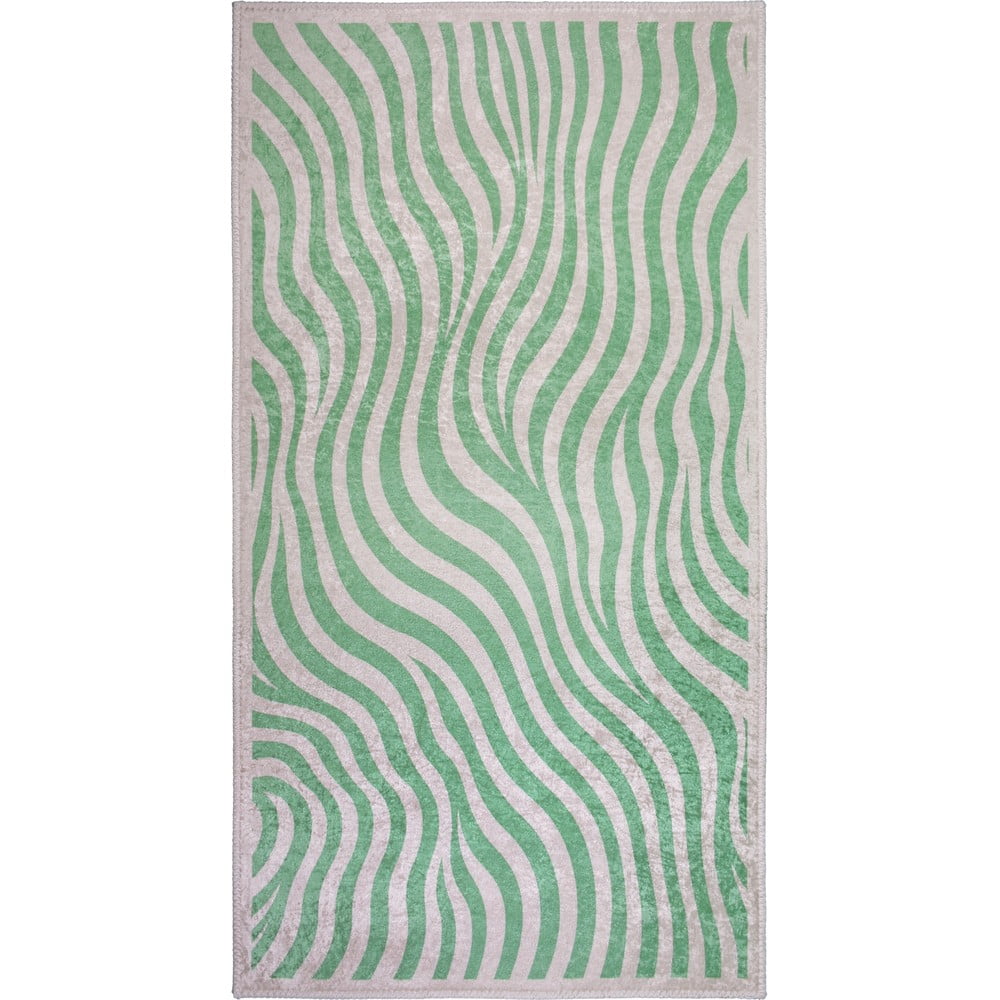 Zöld mosható szőnyeg 80x150 cm Green Zebra – Vitaus