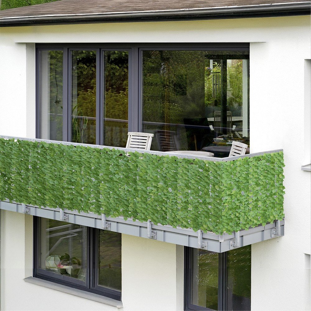 Zöld műanyag belátásgátló erkélyre 300x100 cm Ivy – Maximex