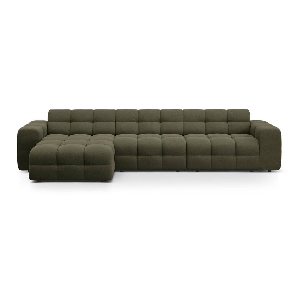 Zöld sarokkanapé (bal oldali-heverő résszel) Kendal – Micadoni