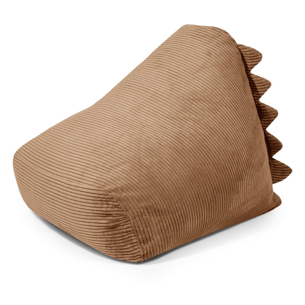 Barna kordbársony gyerek babzsákfotel Snug 80 Dragon – SLOWDOWN