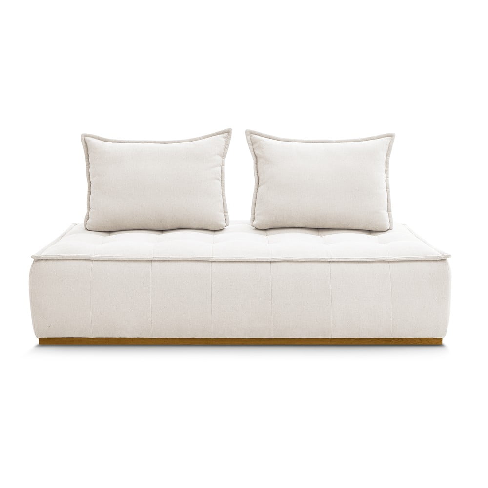 Fehér buklé kanapé 175 cm Elisa – Bobochic Paris