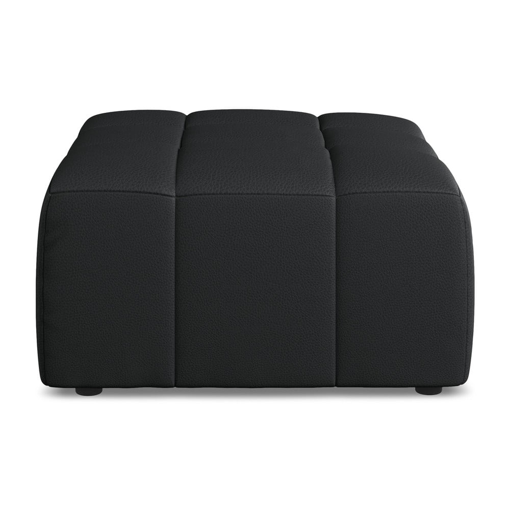 Fekete bőrutánzat lábtartó Aloha – Makamii