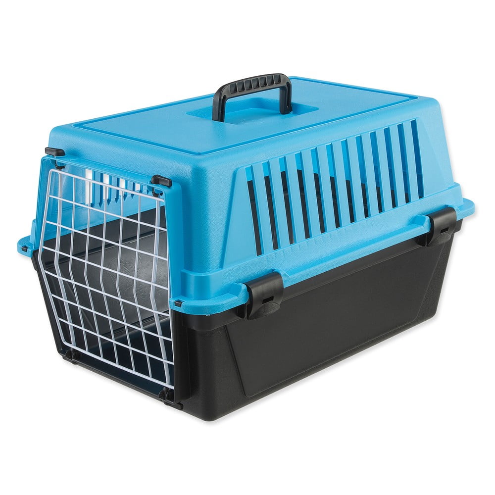 Fekete-világoskék állathordozó 32x48 cm Ferplast Atlas 10 – Plaček Pet Products