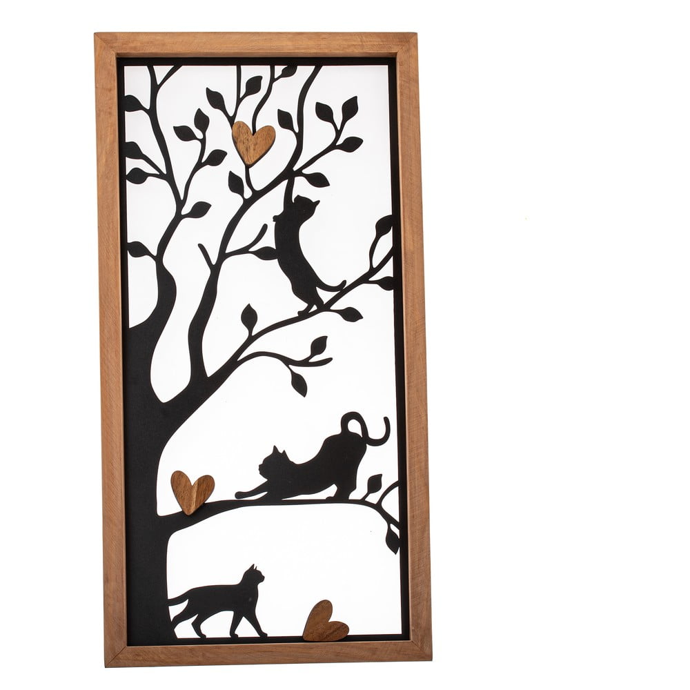 Fém fali dekoráció 31x61 cm – Dakls