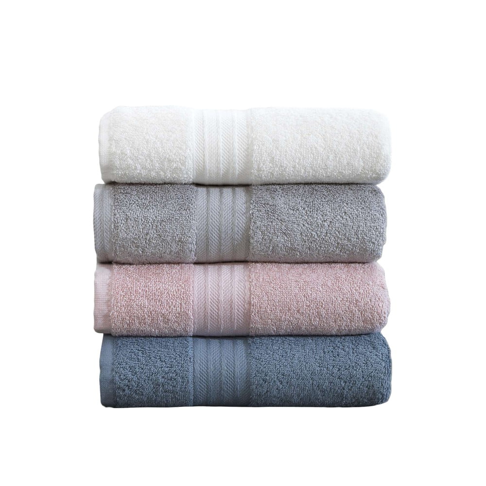 Frottír pamut törölköző szett 4 db-os 50x85 cm Mabel – Foutastic