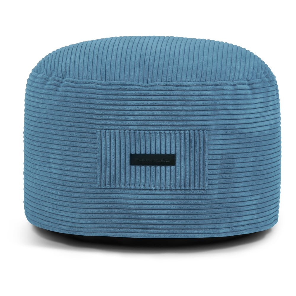 Kék kordbársony puff Om 60 – SLOWDOWN