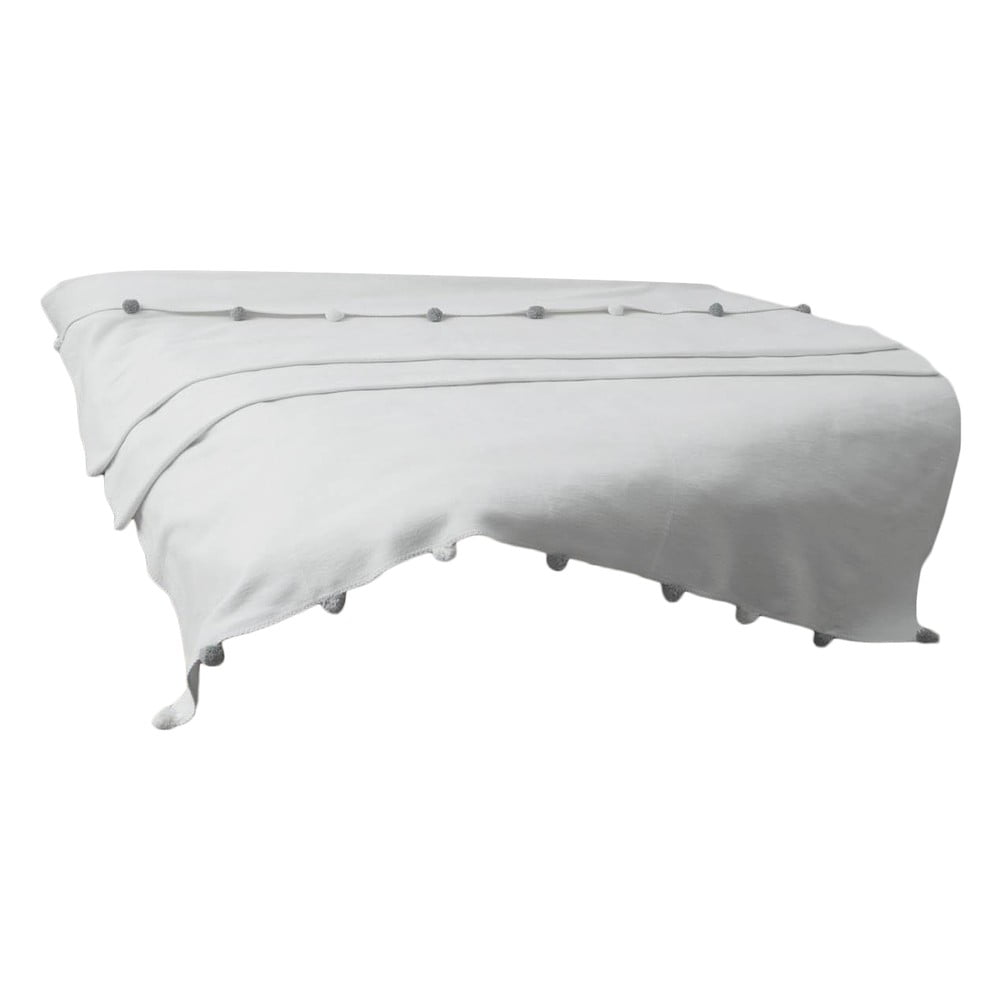 Krémszínű fleece ágytakaró 150x200 cm Pom Pom – Mijolnir
