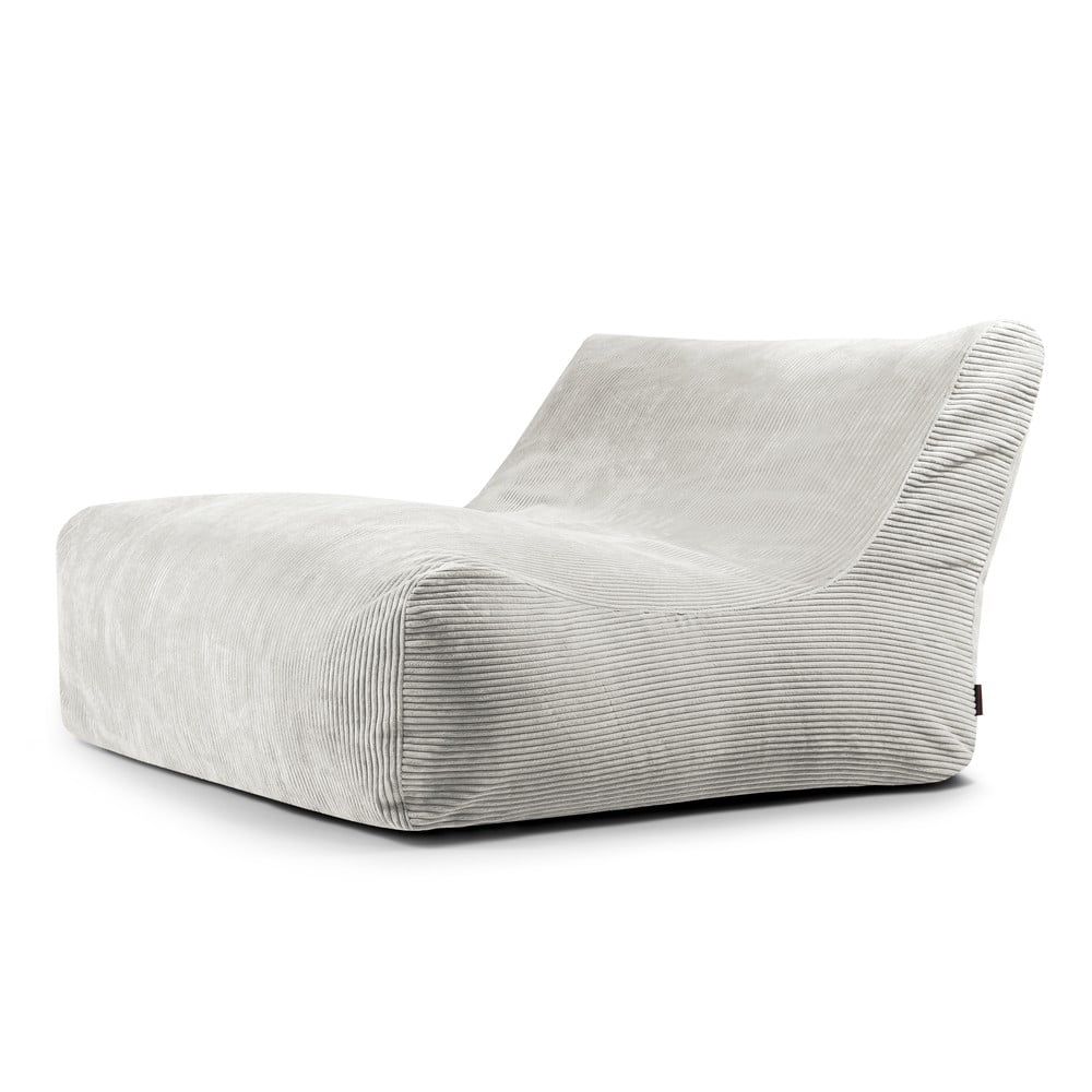 Krémszínű kordbársony babzsákfotel Sofa Lounge – SLOWDOWN