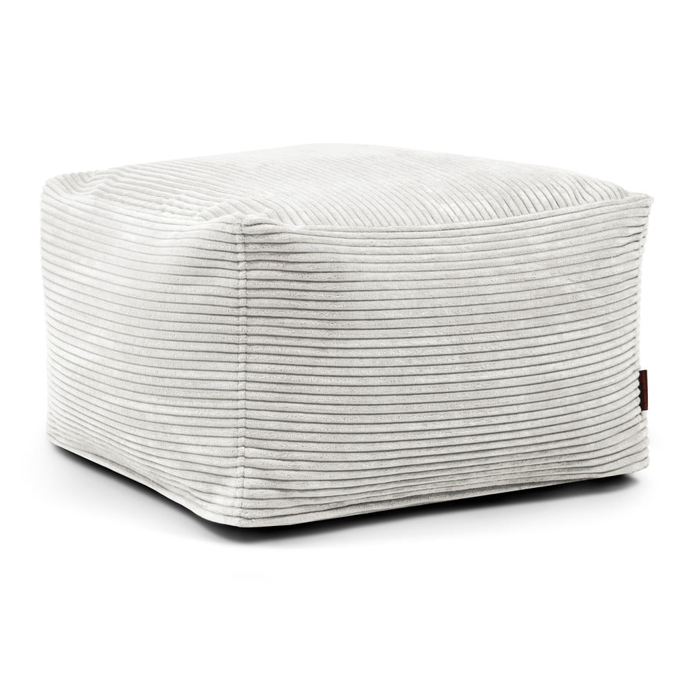 Krémszínű kordbársony babzsákfotel Softbox MooG – SLOWDOWN