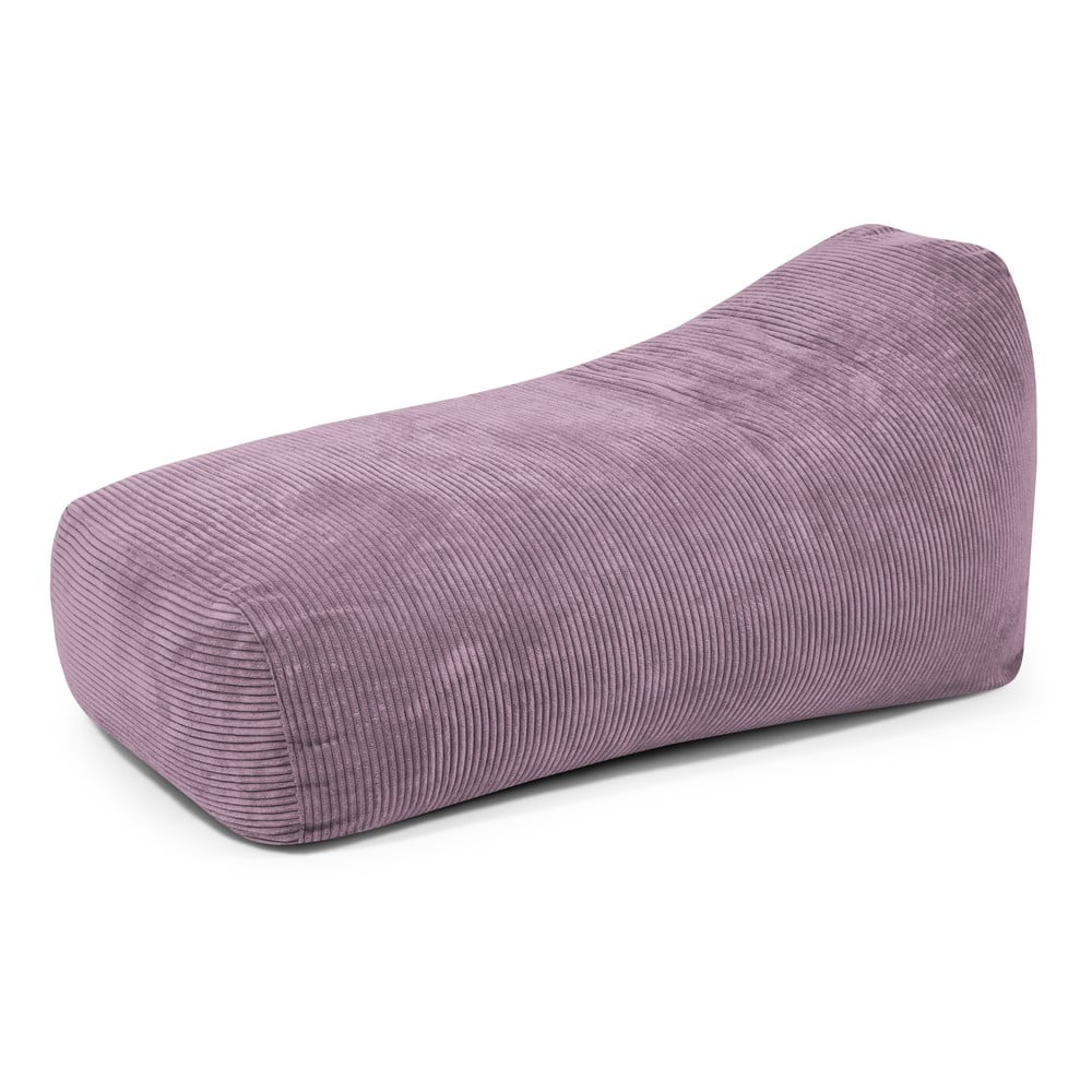Lila kordbársony babzsákfotel Snug Long 140 – SLOWDOWN