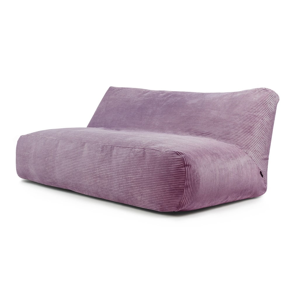 Lila kordbársony babzsákfotel Sofa Tube 190 – SLOWDOWN