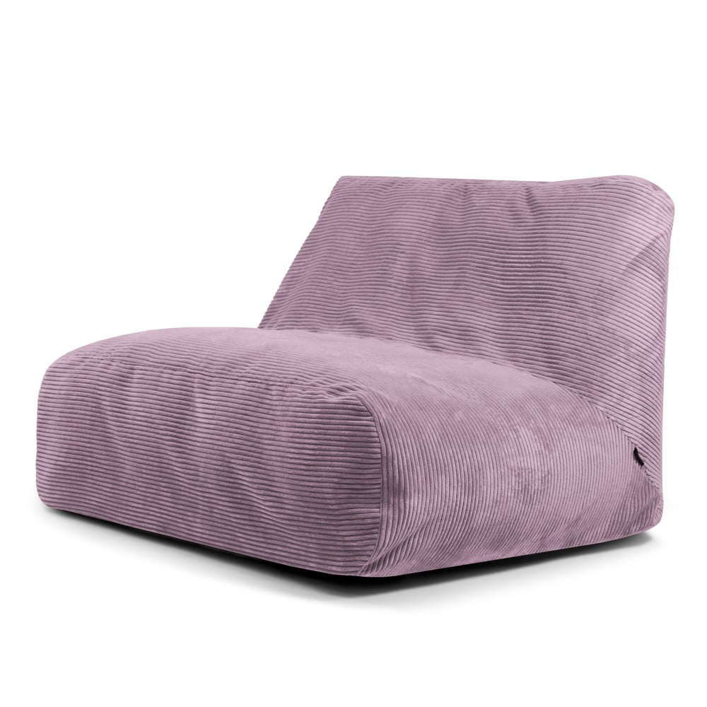 Lila kordbársony babzsákfotel Sofa Tube – SLOWDOWN