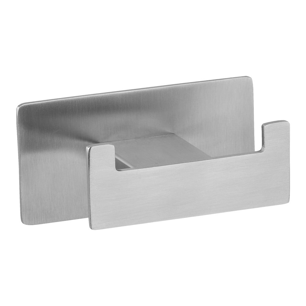 Matt ezüstszínű öntapadós rozsdamentes acél akasztó Genova – Wenko