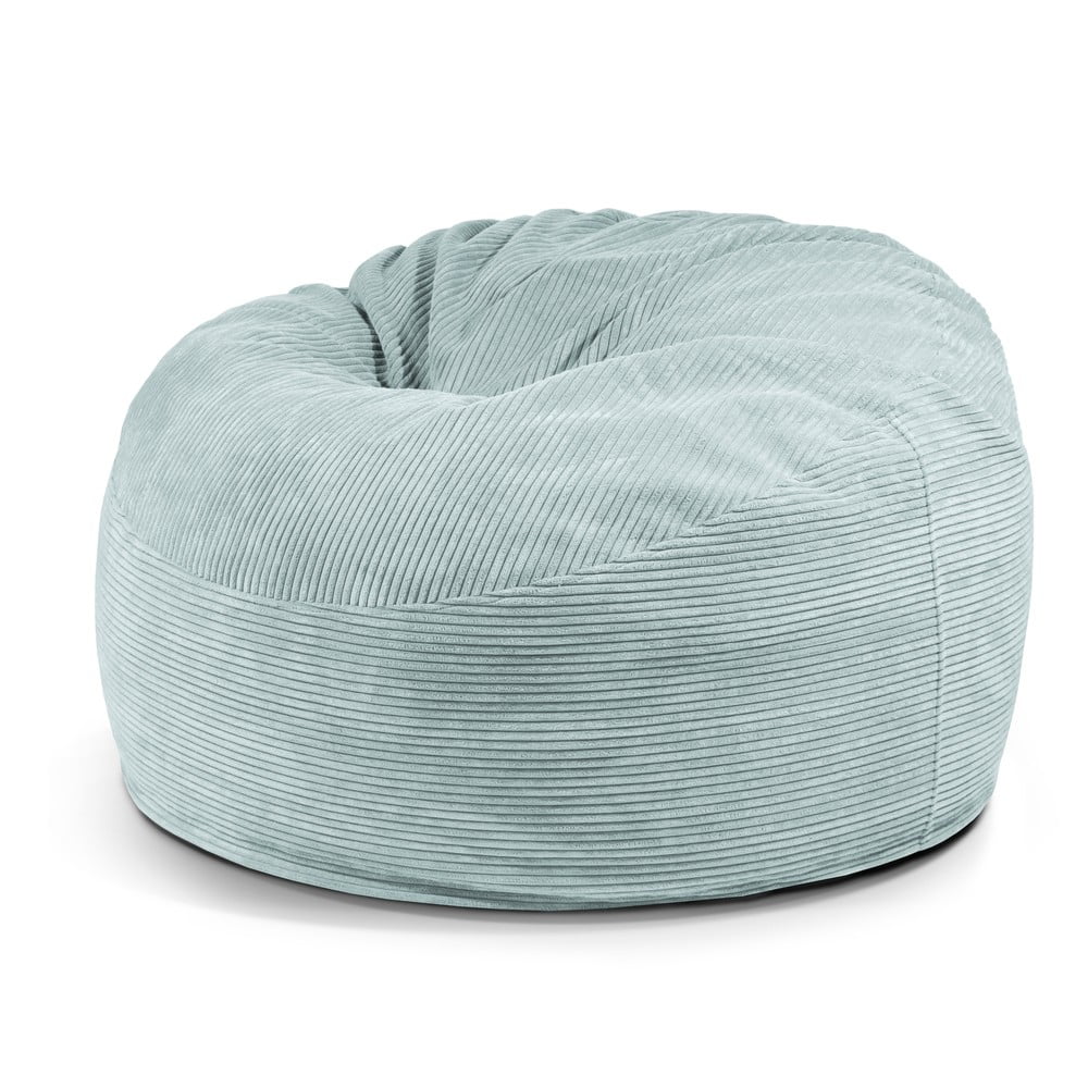 Mentazöld kordbársony babzsákfotel Om 110 – SLOWDOWN