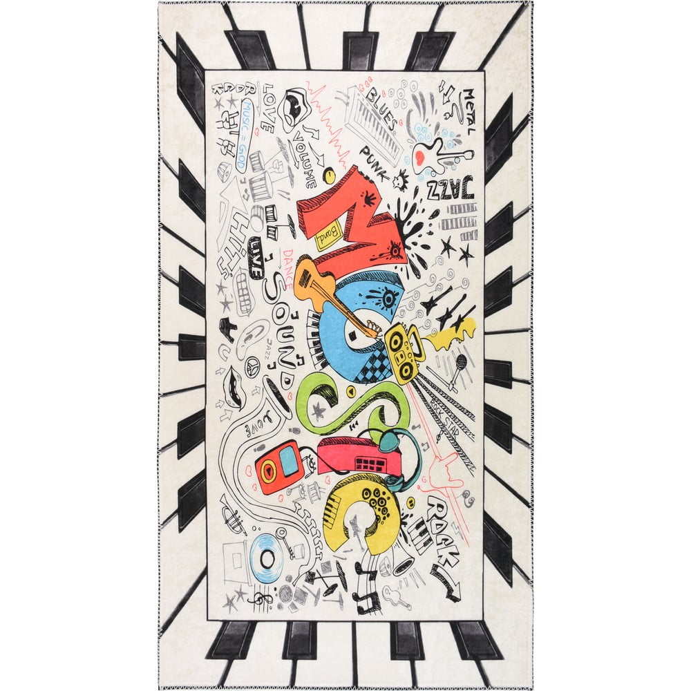 Mosható gyerek szőnyeg 100x160 cm Musical – Vitaus