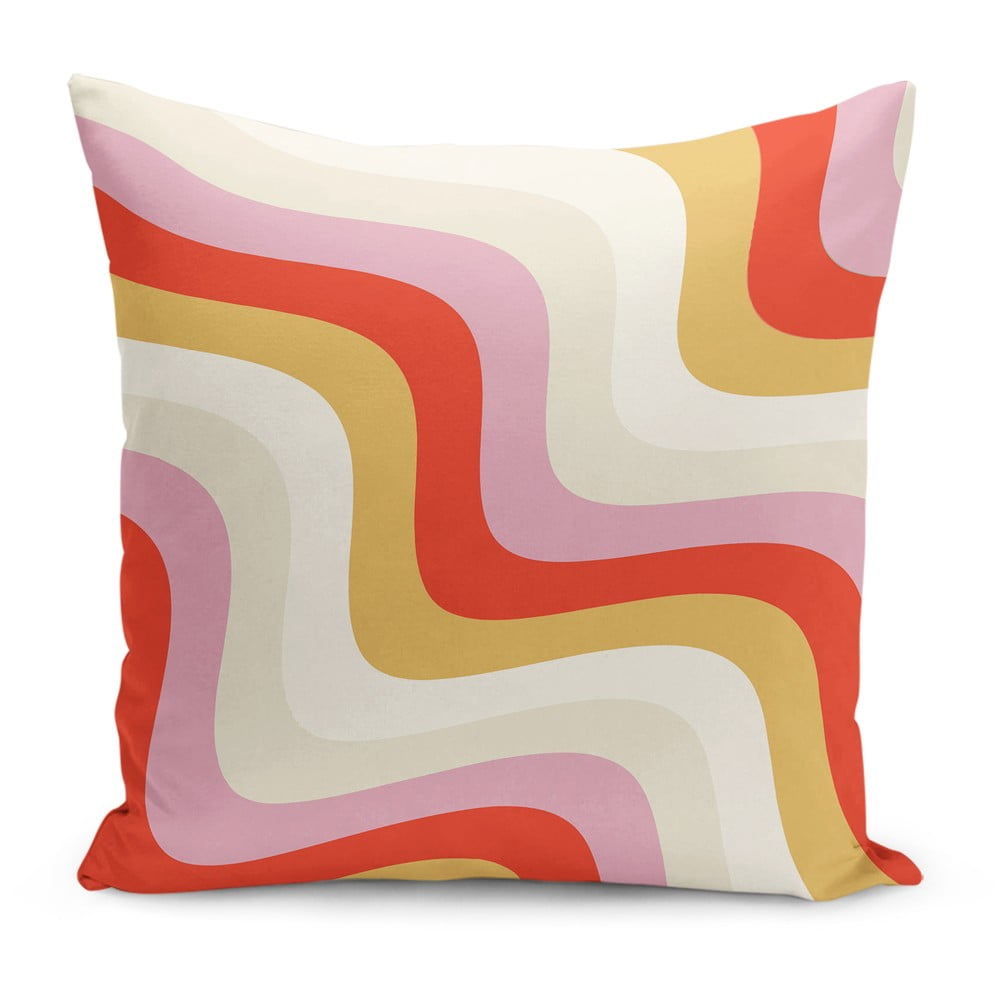 Párnahuzat 43x43 cm Creamy Raspberry Swirl – Mila Home