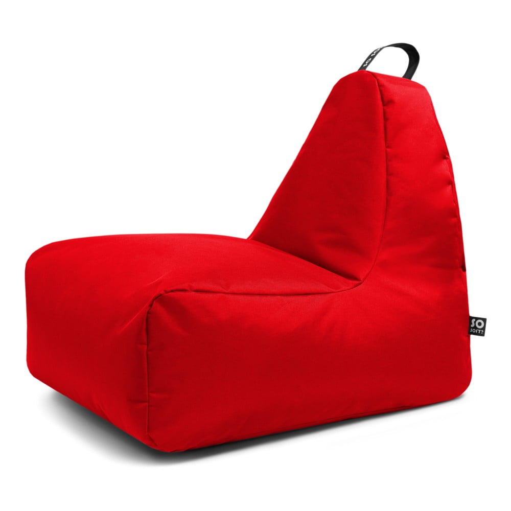 Piros gyerek babzsákfotel Chill M – So Soft?
