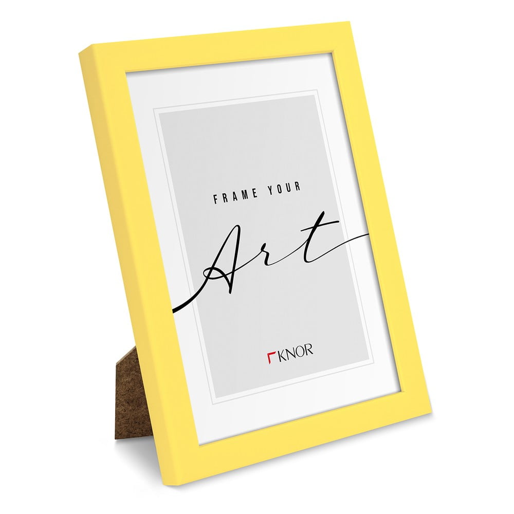 Sárga álló-fali képkeret 20x26 cm – knor