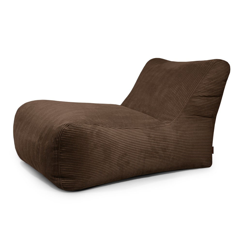 Sötétbarna kordbársony babzsákfotel Lounge 100 – SLOWDOWN