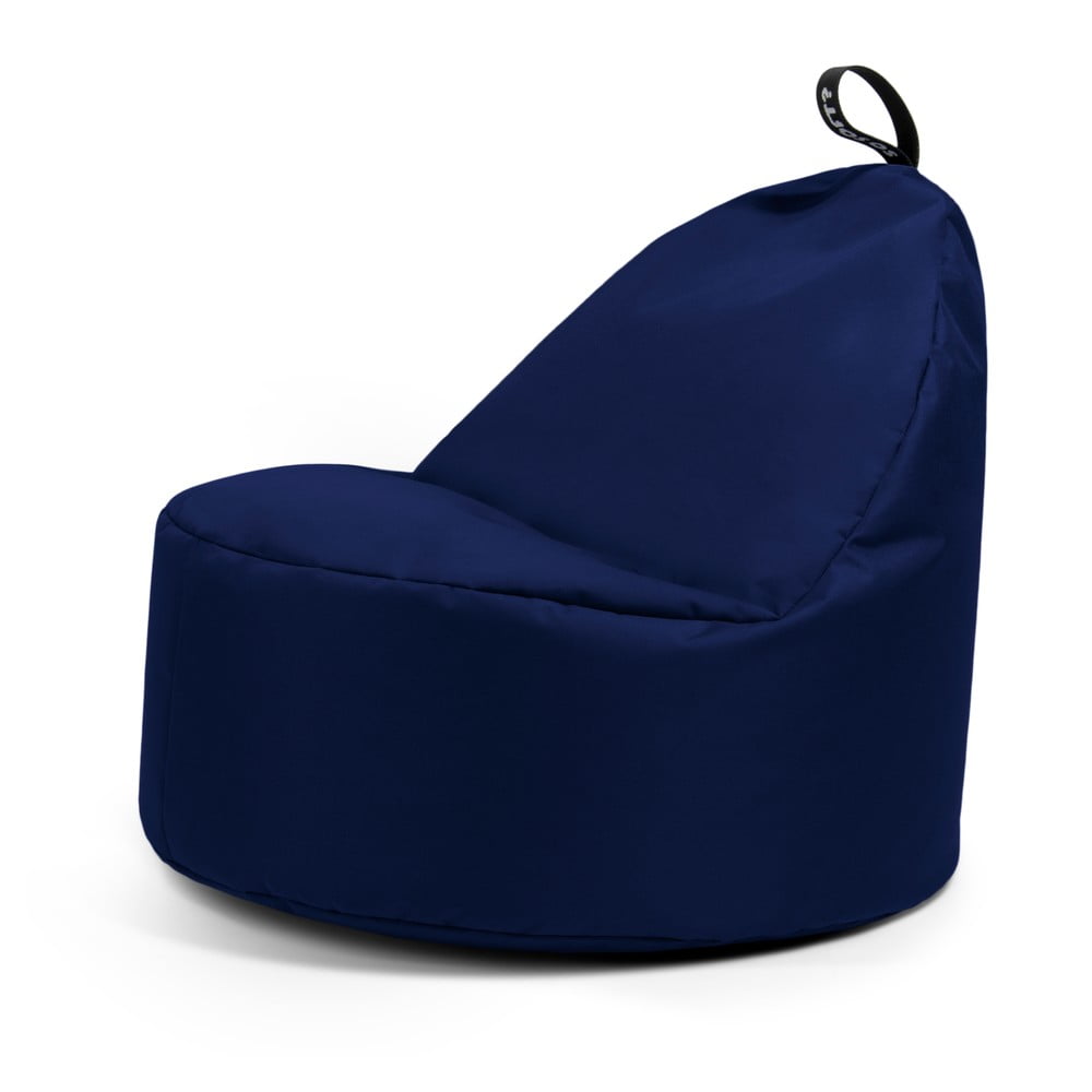 Sötétkék babzsákfotel Round L – So Soft?