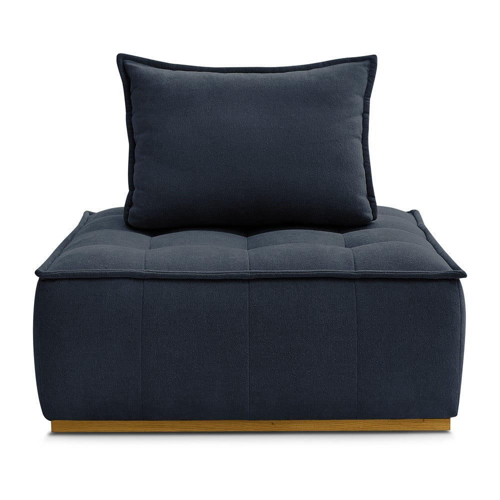 Sötétkék buklé fotel Elisa – Bobochic Paris