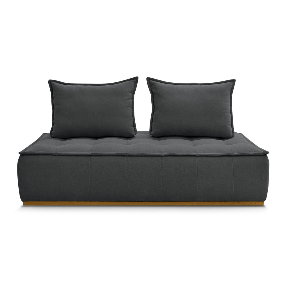 Sötétszürke buklé kanapé 175 cm Elisa – Bobochic Paris