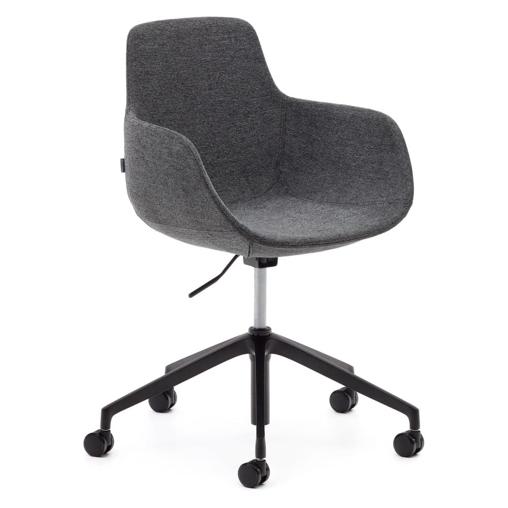 Sötétszürke irodai szék Tissiana – Kave Home