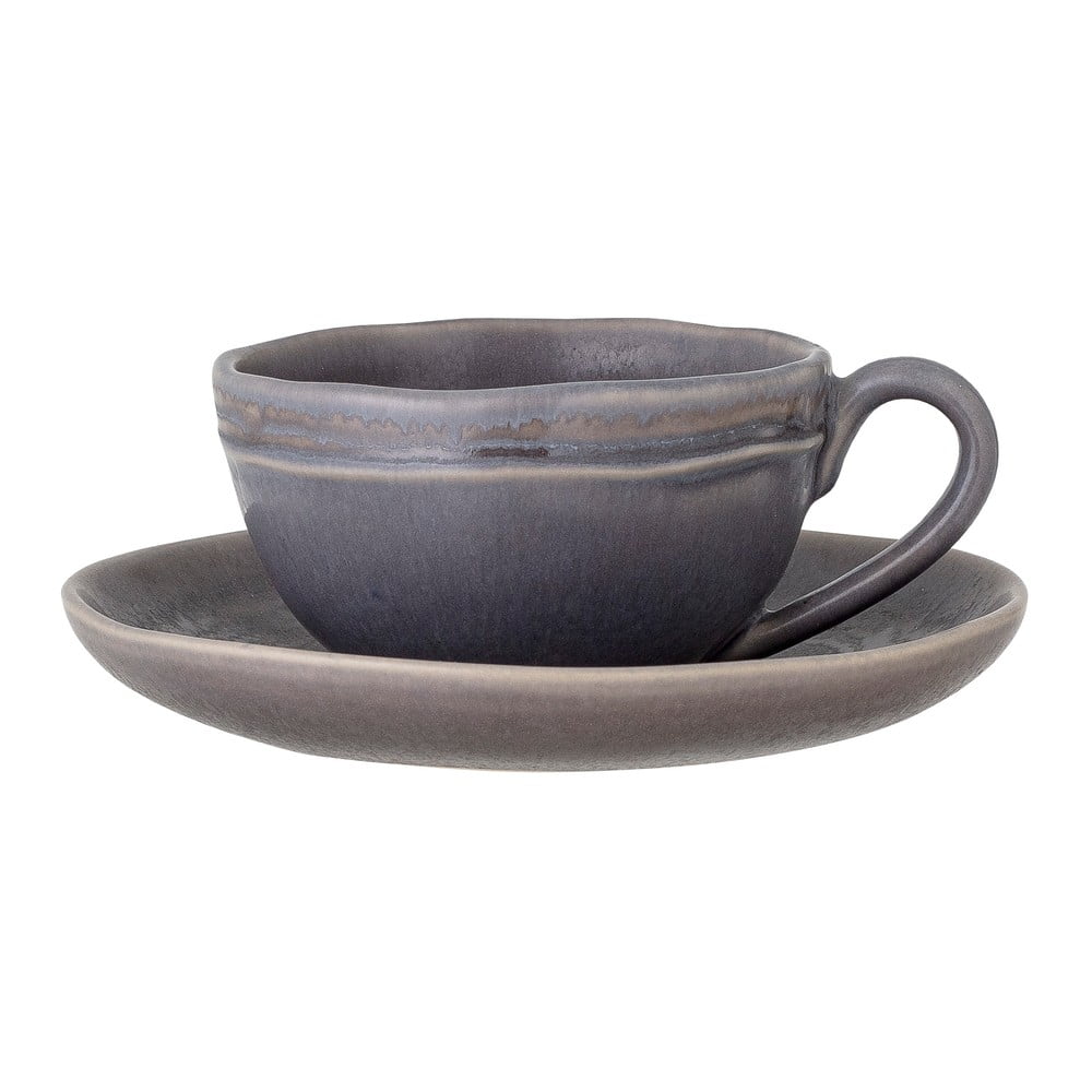 Szürke agyagkerámia csésze szett cappucinóhoz 2 db-os 180 ml Raben – Bloomingville