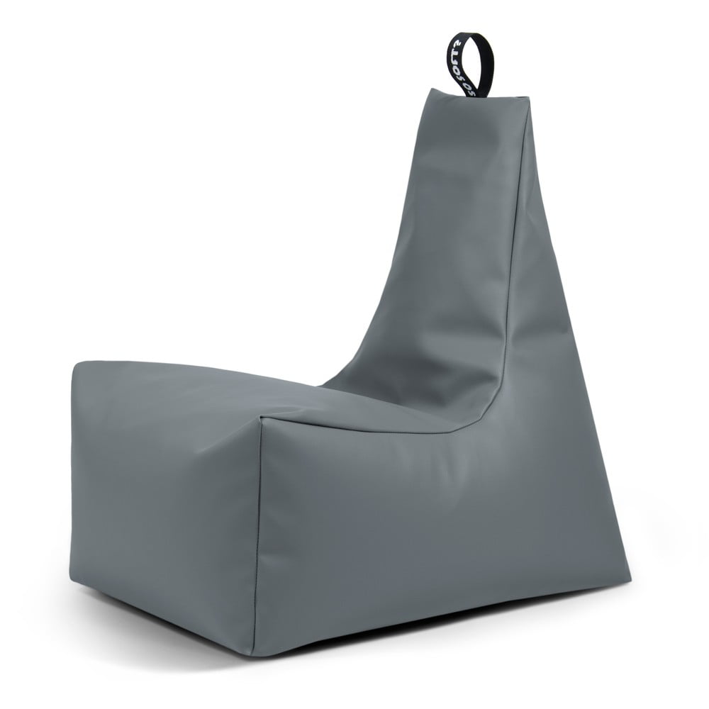 Szürke bőrutánzat babzsákfotel Icy L – So Soft?