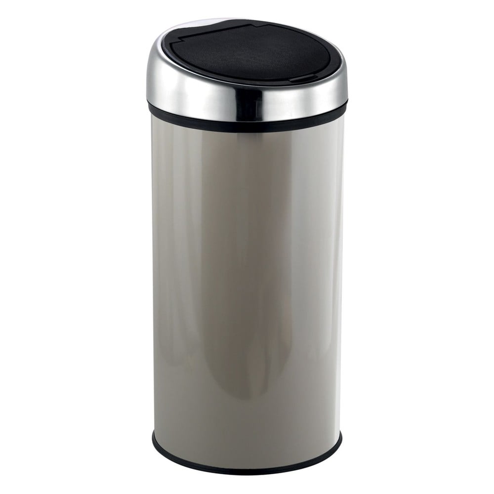 Szürkésbarna acél érintésre nyíló szemetes 30 l – MSV