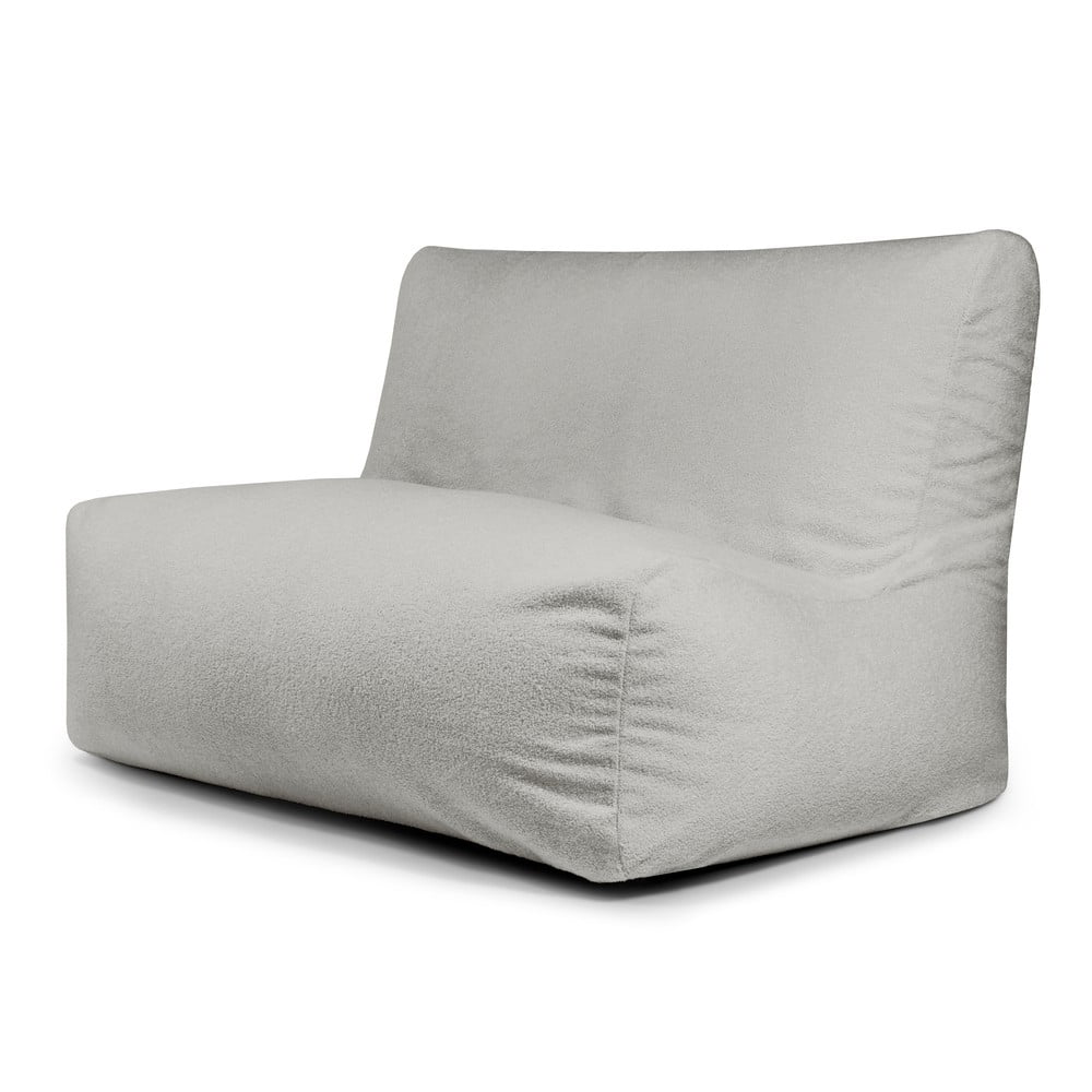 Világosszürke buklé babzsákfotel Sofa Seat Lounge – SLOWDOWN