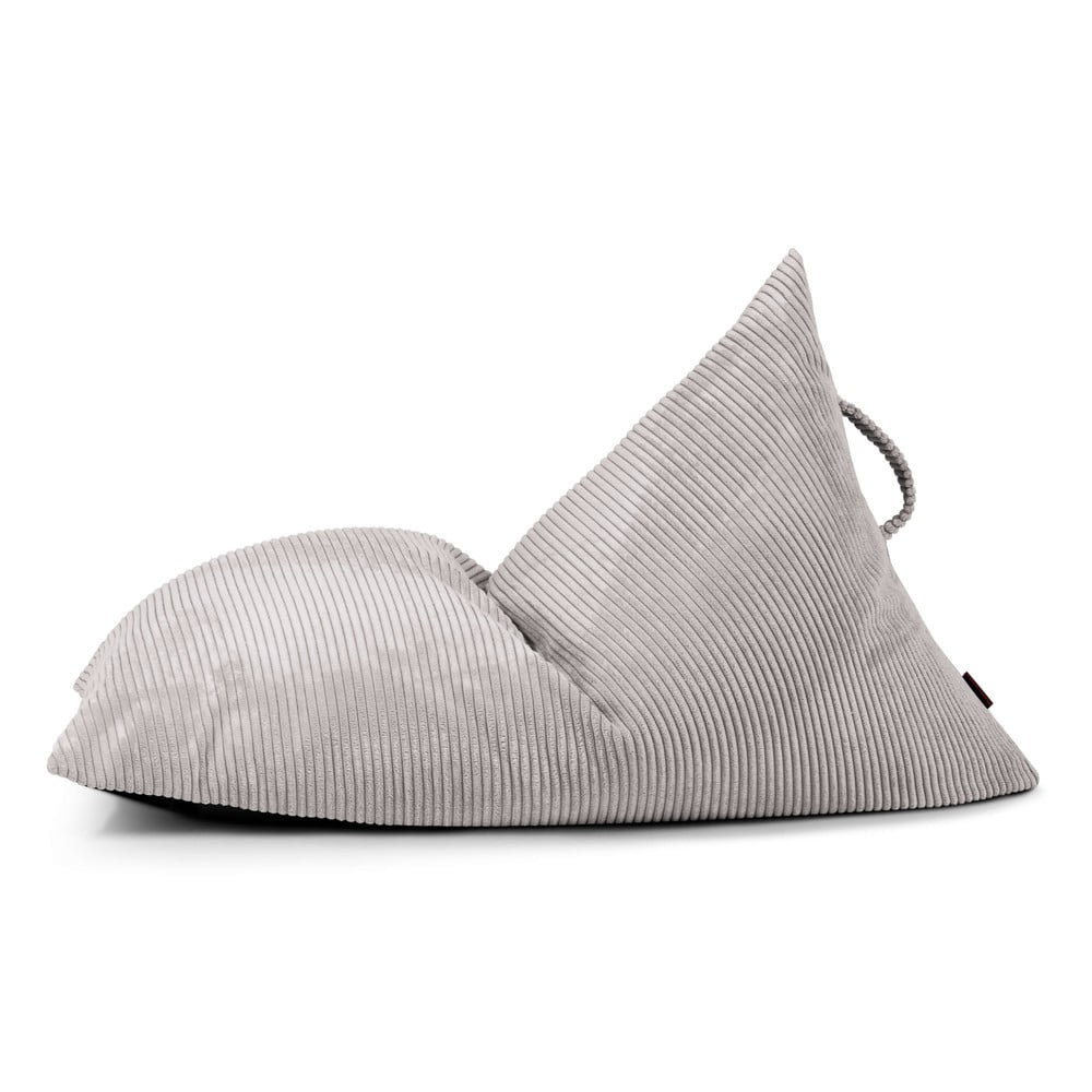 Világosszürke kordbársony gyerek babzsákfotel Razzy – SLOWDOWN