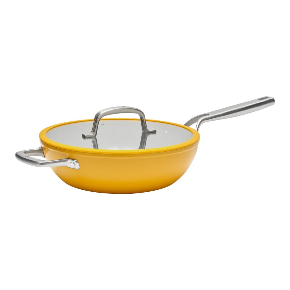 Wok serpenyő fedővel-kerámia felülettel ø 28 cm Meda 3.0 – FABINI