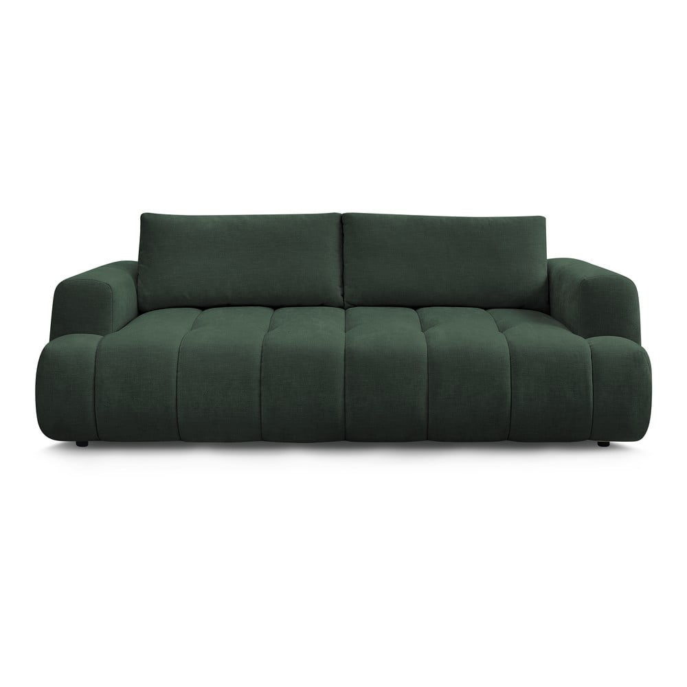 Zöld kinyitható-tárolóhelyes kanapé 251 cm Fuji – Bobochic Paris