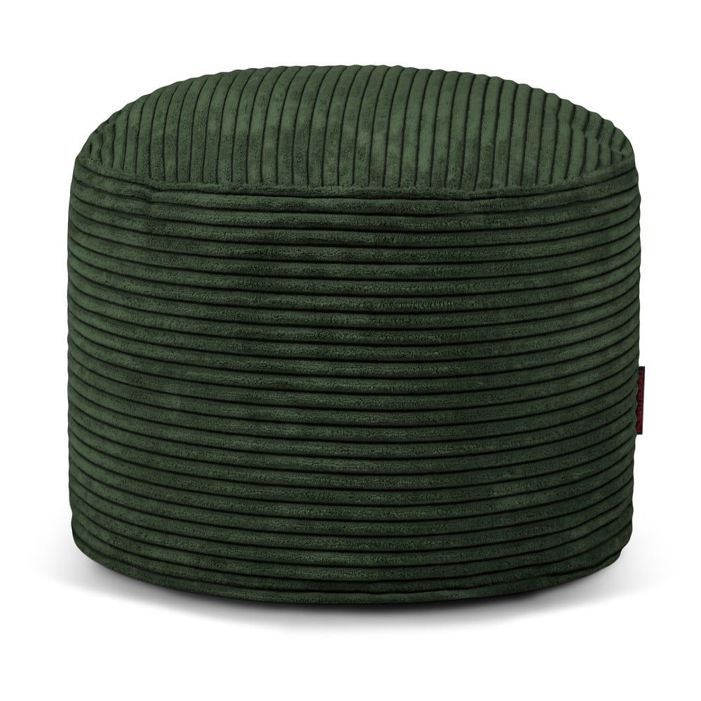 Zöld kordbársony babzsákfotel Mini – SLOWDOWN