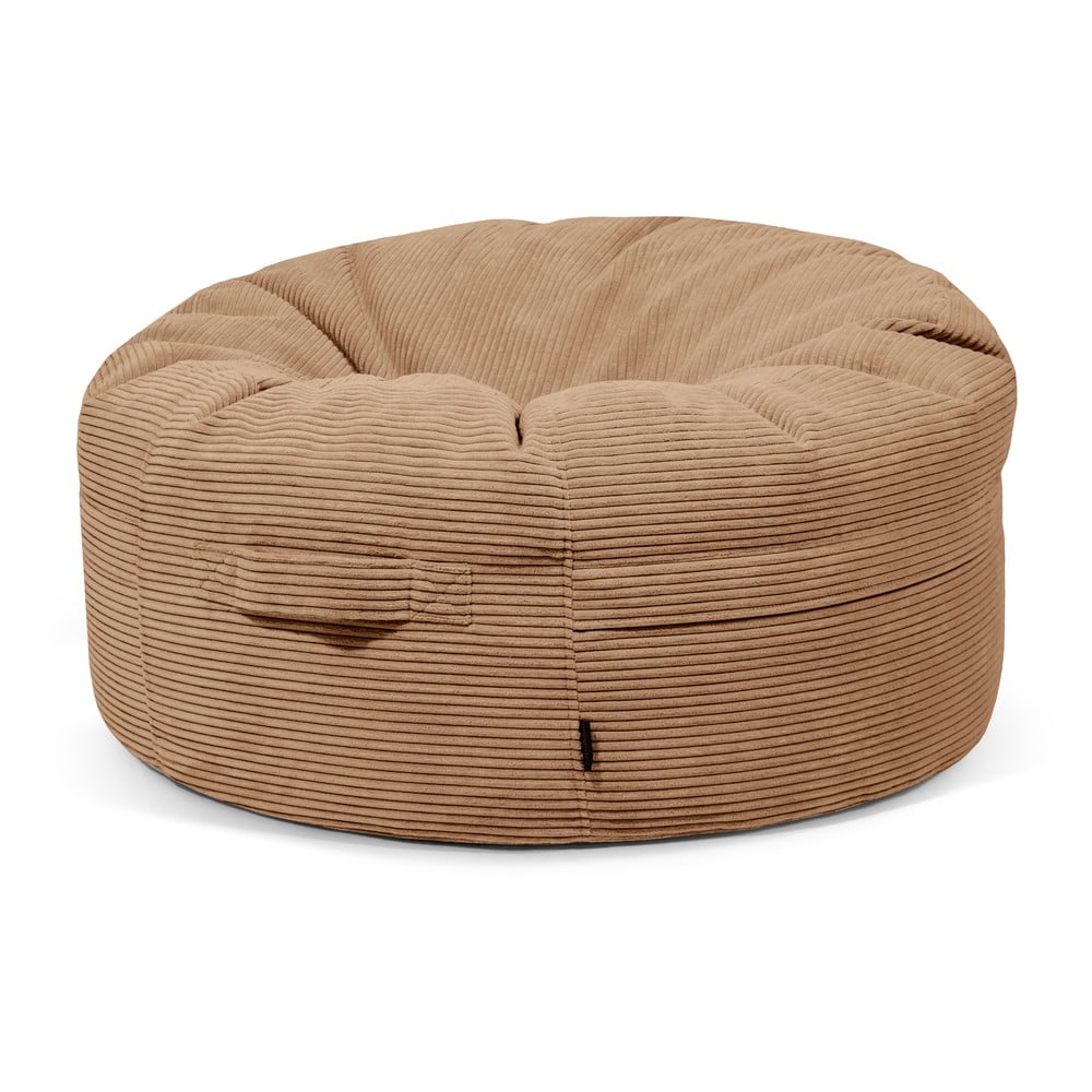 Barna kordbársony babzsákfotel Roll 105 – SLOWDOWN