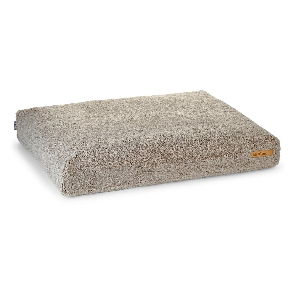 Bézs buklé matrac kutyáknak 120x90 cm Senso Greige L – MiaCara