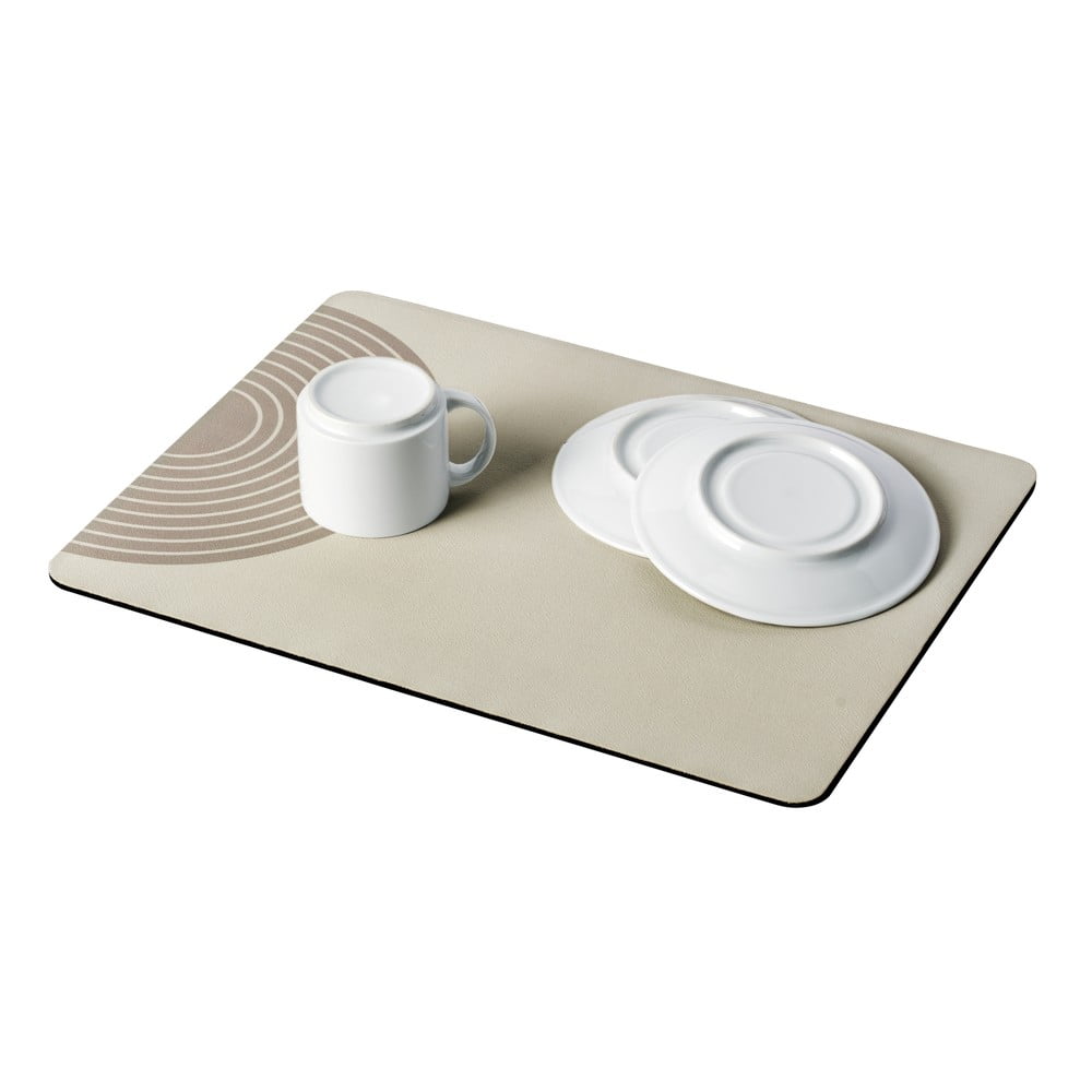 Bézs gumi edénycsepegtető alátét 40x30 cm Dima – Wenko