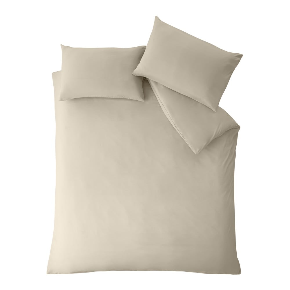 Bézs kétszemélyes-hosszabbított ágyneműhuzat 260x220 cm So Soft Non-Iron – Catherine Lansfield