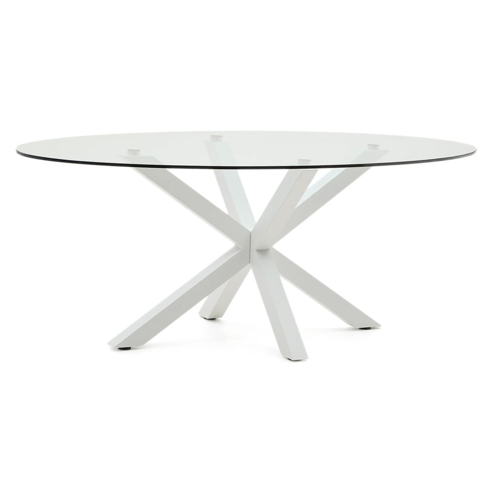 Étkezőasztal üveg asztallappal 100x200 cm Argo – Kave Home