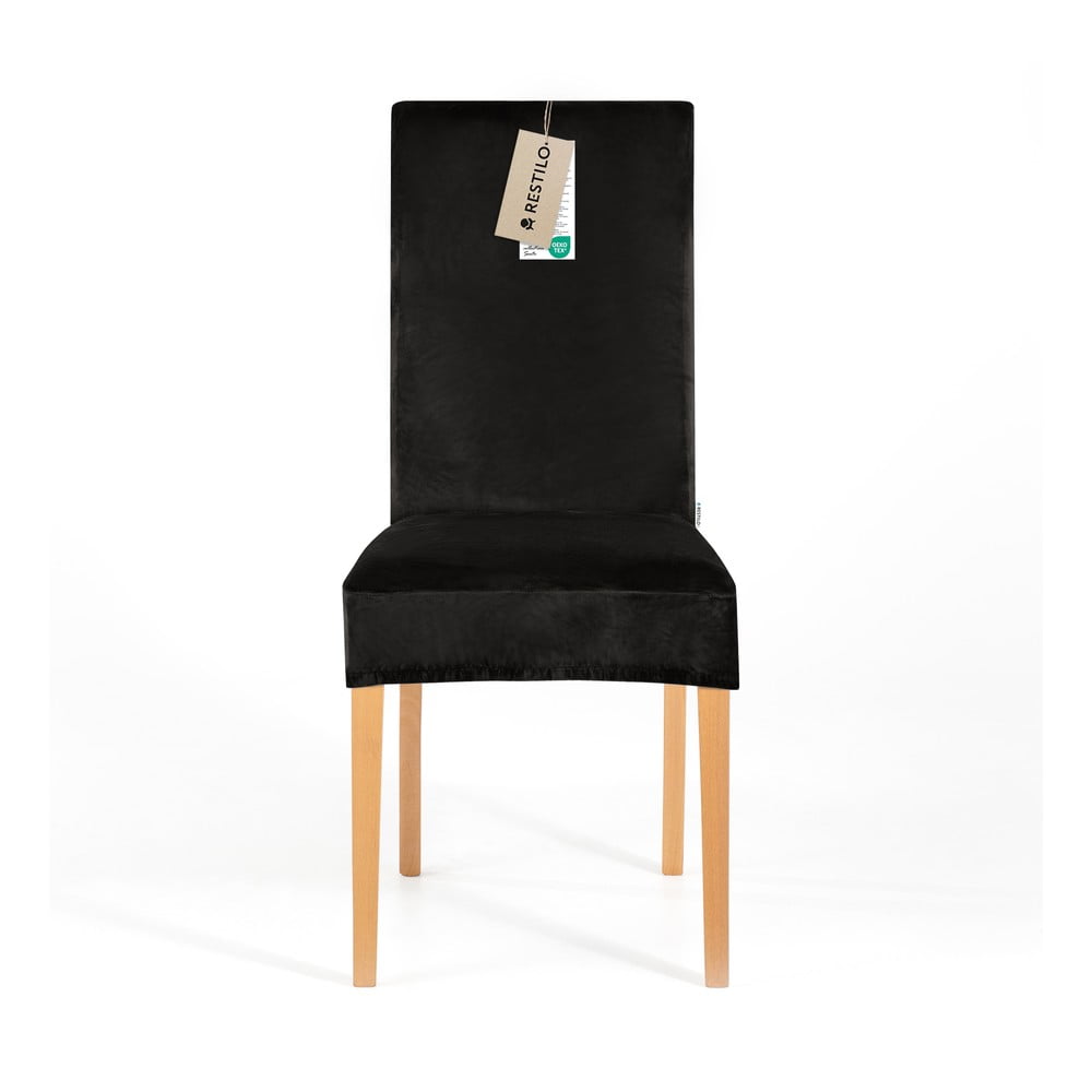 Fekete gumis szék huzat 48 cm Sento – Restilo