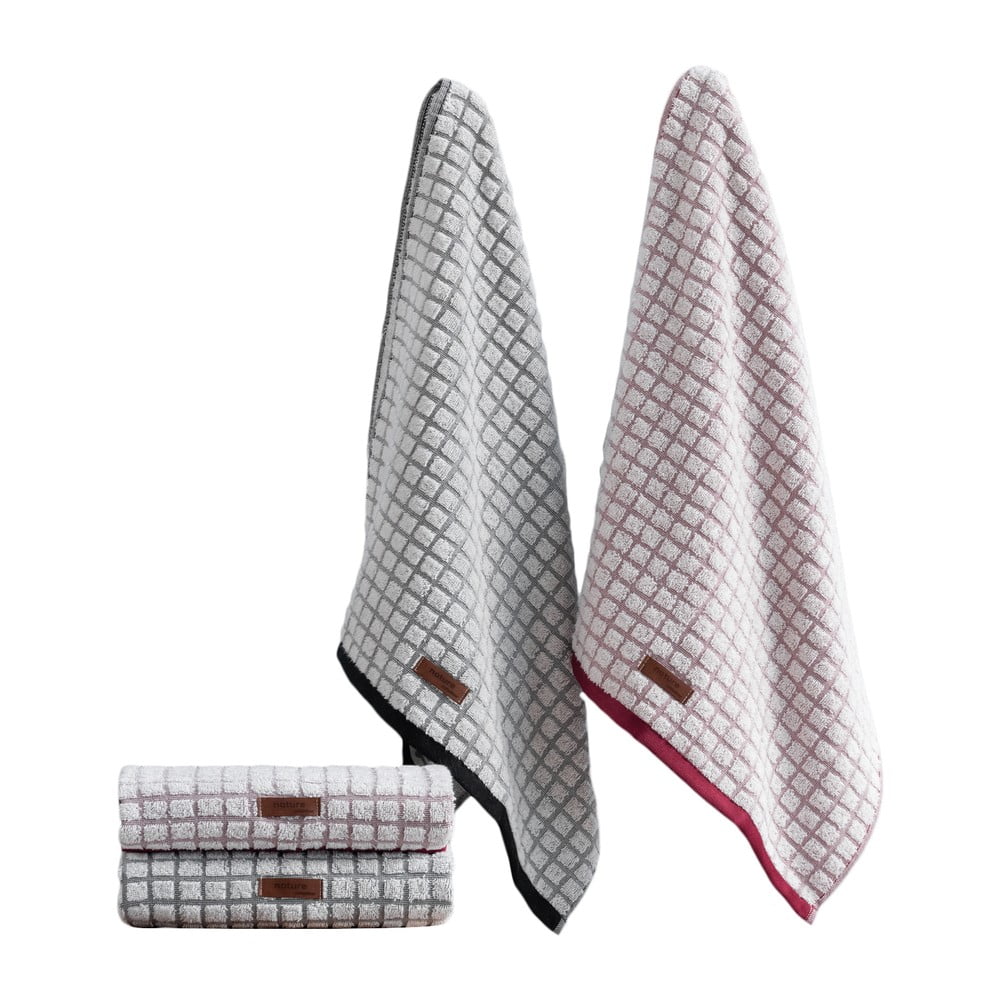 Frottír törölköző szett 4 db-os 50x90 cm Nature – Foutastic